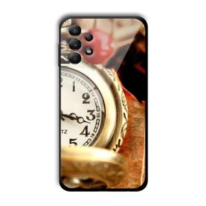Golden Watch Customized Printed Glass Back Cover for Samsung Galaxy A13