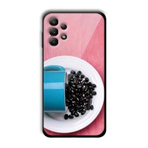 Coffee Beans Customized Printed Glass Back Cover for Samsung Galaxy A13