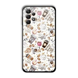 But Coffee First Customized Printed Glass Back Cover for Samsung Galaxy A13