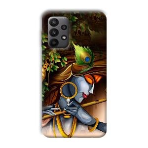 Krishna & Flute Phone Customized Printed Back Cover for Samsung Galaxy A23