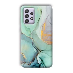 Green Marble Phone Customized Printed Back Cover for Samsung Galaxy A52