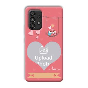 Love Birds Design Customized Printed Back Cover for Samsung Galaxy A53 5G
