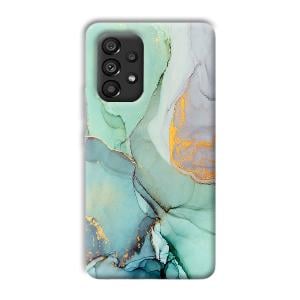 Green Marble Phone Customized Printed Back Cover for Samsung Galaxy A53 5G