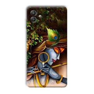 Krishna & Flute Phone Customized Printed Back Cover for Samsung Galaxy M13 5G