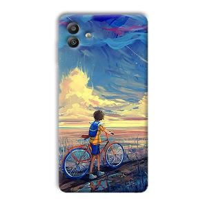 Boy & Sunset Phone Customized Printed Back Cover for Samsung Galaxy M13 5G