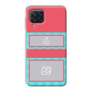 Blue Pink Customized Printed Back Cover for Samsung Galaxy M32 4G