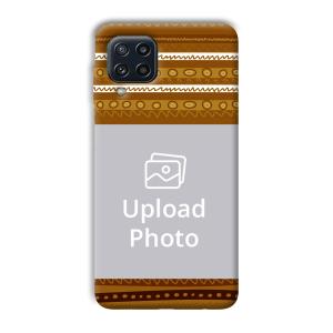Brown Lines Customized Printed Back Cover for Samsung Galaxy M32 4G
