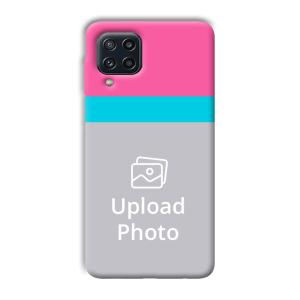 Pink & Sky Blue Customized Printed Back Cover for Samsung Galaxy M32 4G