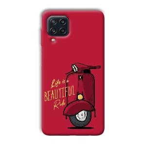Life is Beautiful  Phone Customized Printed Back Cover for Samsung Galaxy M32 4G