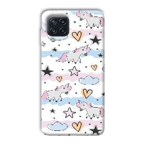 Unicorn Pattern Phone Customized Printed Back Cover for Samsung Galaxy M32 4G