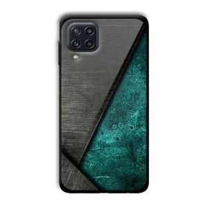 Aqua Green Customized Printed Glass Back Cover for Samsung Galaxy M32 4G