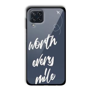 Worth Every Mile Customized Printed Glass Back Cover for Samsung Galaxy M32 4G