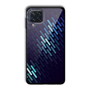Blue Tiles Customized Printed Glass Back Cover for Samsung Galaxy M32 4G
