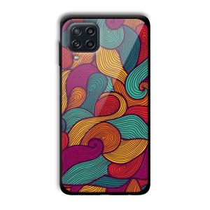 Curved Colors Customized Printed Glass Back Cover for Samsung Galaxy M32 4G