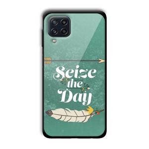 Seize the Day Customized Printed Glass Back Cover for Samsung Galaxy M32 4G