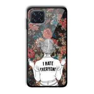 I Hate Everyone Customized Printed Glass Back Cover for Samsung Galaxy M32 4G