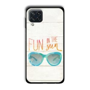 Fun in the Sun Customized Printed Glass Back Cover for Samsung Galaxy M32 4G