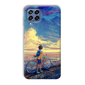 Boy & Sunset Phone Customized Printed Back Cover for Samsung Galaxy M33 5G