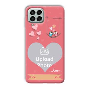 Love Birds Design Customized Printed Back Cover for Samsung Galaxy M53