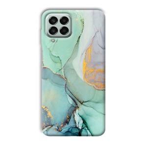 Green Marble Phone Customized Printed Back Cover for Samsung Galaxy M53