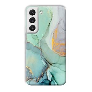 Green Marble Phone Customized Printed Back Cover for Samsung Galaxy S22