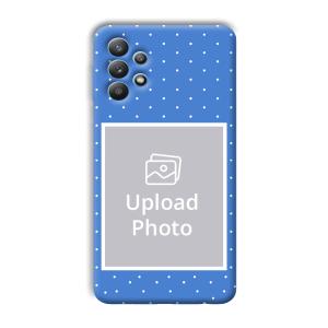 Sky Blue White Customized Printed Back Cover for Samsung Galaxy M32 5G