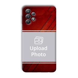 Solid Red Customized Printed Back Cover for Samsung Galaxy M32 5G
