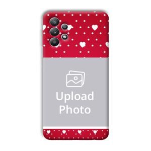 White Hearts Customized Printed Back Cover for Samsung Galaxy M32 5G