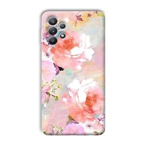 Floral Canvas Phone Customized Printed Back Cover for Samsung Galaxy M32 5G
