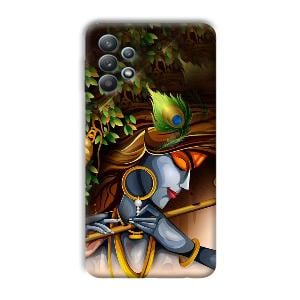 Krishna & Flute Phone Customized Printed Back Cover for Samsung Galaxy M32 5G