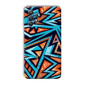 Zig Zag Pattern Phone Customized Printed Back Cover for Samsung Galaxy M32 5G