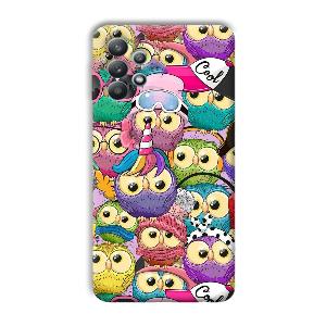 Colorful Owls Phone Customized Printed Back Cover for Samsung Galaxy M32 5G