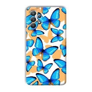 Blue Butterflies Phone Customized Printed Back Cover for Samsung Galaxy M32 5G