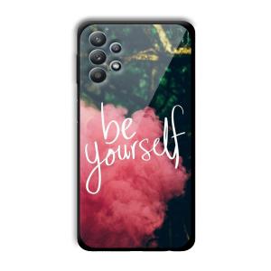 Be Yourself Customized Printed Glass Back Cover for Samsung Galaxy M32 5G