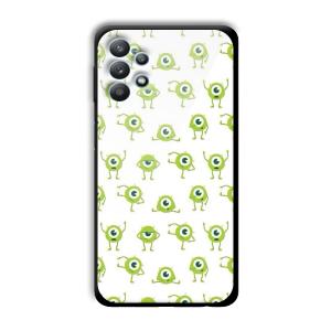 Green Eyes Customized Printed Glass Back Cover for Samsung Galaxy M32 5G