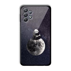 Astronaut Panda Customized Printed Glass Back Cover for Samsung Galaxy M32 5G
