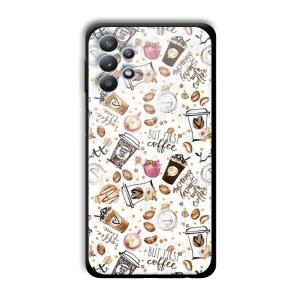 But Coffee First Customized Printed Glass Back Cover for Samsung Galaxy M32 5G