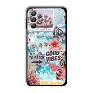 To the Beach Customized Printed Glass Back Cover for Samsung Galaxy M32 5G