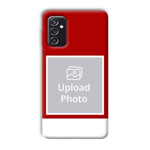 Red & White Customized Printed Back Cover for Samsung Galaxy M52
