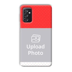 Red White Customized Printed Back Cover for Samsung Galaxy M52