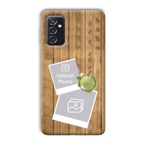 Wooden Photo Collage Customized Printed Back Cover for Samsung Galaxy M52