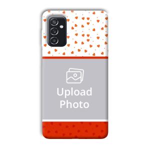 Orange Hearts Customized Printed Back Cover for Samsung Galaxy M52