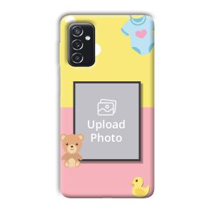Teddy Bear Baby Design Customized Printed Back Cover for Samsung Galaxy M52