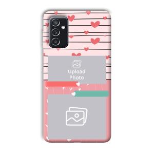 Pink Hearts Customized Printed Back Cover for Samsung Galaxy M52