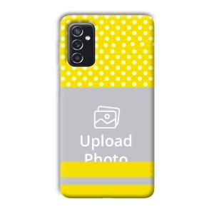 White & Yellow Customized Printed Back Cover for Samsung Galaxy M52