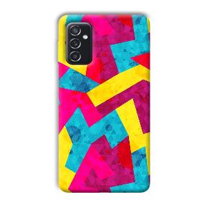 Pink Yellow Pattern Phone Customized Printed Back Cover for Samsung Galaxy M52