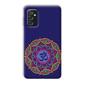 Blue Om Design Phone Customized Printed Back Cover for Samsung Galaxy M52