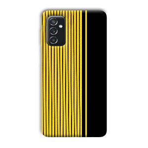 Yellow Black Design Phone Customized Printed Back Cover for Samsung Galaxy M52