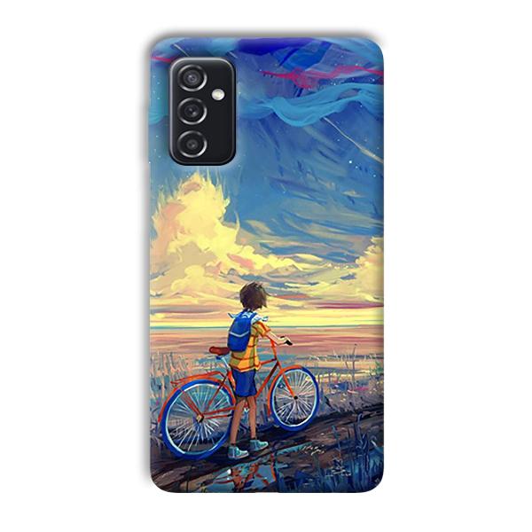 Boy & Sunset Phone Customized Printed Back Cover for Samsung Galaxy M52