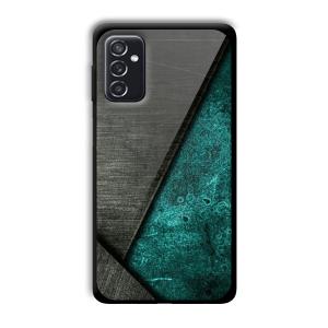 Aqua Green Customized Printed Glass Back Cover for Samsung Galaxy M52